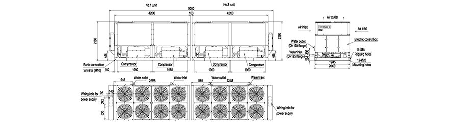 Brine Chiller RCUF240AZY1 Máy làm lạnh nước muối RCUF240AZY1